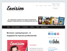 Tablet Screenshot of envisionmagazine.ca